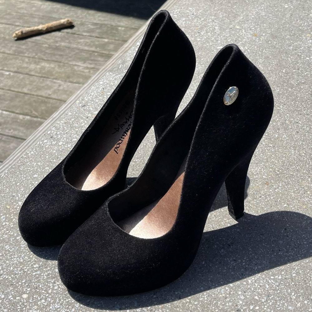 Vivienne Westwood Anglomania + Melissa Velvet Heels